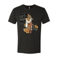thumbnail image 2 of Wild Bobby God Made Me This Way Cross with Sunflowers Inspirational/Christian Men Premium Tri Blend Tee, Vintage Black, Small, 2 of 6