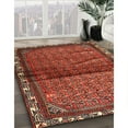 thumbnail image 2 of Ahgly Company Indoor Round Traditional Tomato Sauce Red Area Rugs, 4' Round, 2 of 6