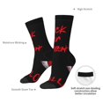 thumbnail image 4 of KLL Happy Halloween2 Print Cool Socks Men's Women's Crew Socks Funny Crazy Novelty Stockings, 4 of 6