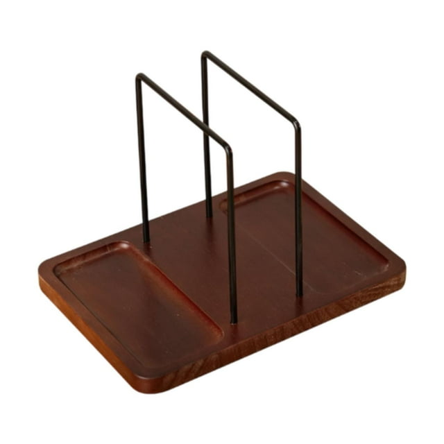 Soporte de la NAPY para TELLA de METAL ROTACIÓN -Desktop vertical de donante -estante de napketten para cocina, mesa de comedor, boda en casa en casa marrón rojo