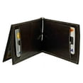 thumbnail image 5 of Genuine Leather Z Fold Money Clip Front Pocket Men's Wallet, 5 of 9