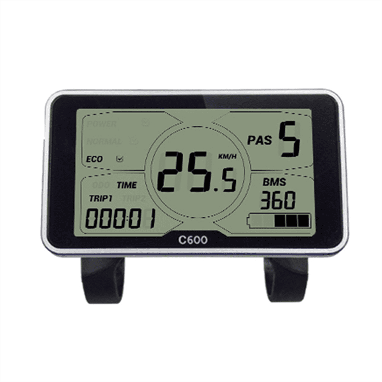 Carriere 5S Protocol LCD C600 Display – 4 Inch Scherm – 24/36/48V – Waterdichte Connector – Voor Elektrische Fiets