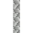 thumbnail image 2 of Unique Loom Outdoor Modern Collection Area Rug - Umbra (2' 7" x 12' Runner Black and White), 2 of 6