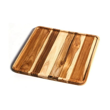 

TeakHaus Essential Edge Grain Square Serving Tray | 12 x 12 x .5