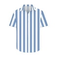 thumbnail image 4 of yillto Striped Shirts for Mens Short Sleeve Button down Loose Lightweight Causal Beach Dressy Tshirts, 4 of 5
