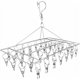 thumbnail image 1 of Perchas de acero inoxidable con clip, resistentes a la oxidación con refuerzo de versión mejorada, diseño a prueba de viento para secar ropa, rejilla para secadora que ahorra espacio con clips, 1 of 5