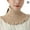 Beige, variant on DAGESVGI Warm Knitted Fake Collar for Women Turtleneck Ribbed Knitted False Collar Ruffles Detachable High Collar Scarf Wrap
