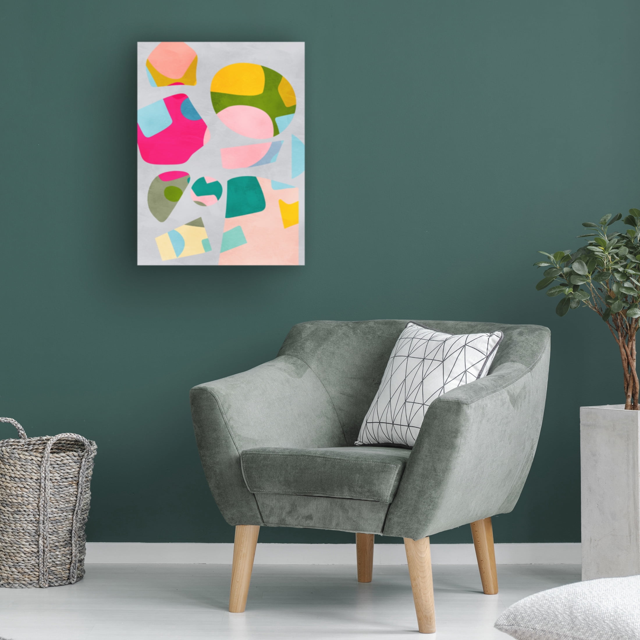 Trademark Fine Art Ana Rut Bre Minimal cutout colorful Canvas Wall Art