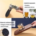 thumbnail image 4 of Posavasos de Silicona, Juego de 8 Posavasos con Soporte, Decoración de Escritorio, Posavasos para Coche y Bebidas, Negro, 4 of 4