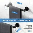 thumbnail image 3 of WOWOW 12-in Oil Rubbed Bronze Wall mount Single Towel Bar, 3 of 8