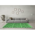 thumbnail image 3 of Ahgly Company Indoor Round Oriental Emerald Green Traditional Area Rugs, 7' Round, 3 of 4