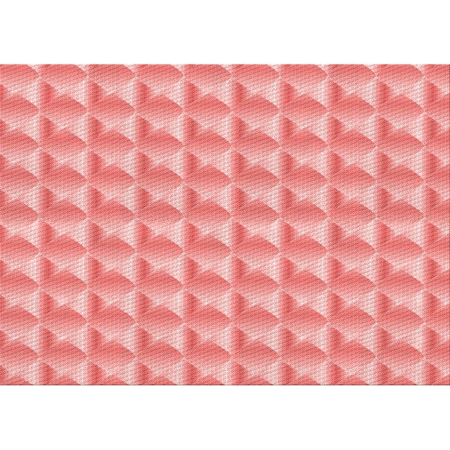 Ahgly Company Machine Washable Indoor Rectangle Transitional Pastel Pink Area Rugs, 8' x 10'