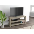 thumbnail image 1 of Safdie & Co. Meuble Tv Taupe Foncé 2 Étagères Ouvertes, 1 of 4