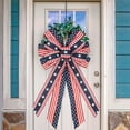 thumbnail image 4 of Huge Memorial Day Savings! Boovnll 4th of July Bows, Red White Blue Stars Stripe Large Independence Day Bows Patriotic Bows for Indoor, Outdoor, Holiday, Memorial Day Decor, 4th of July Decorations, 4 of 6