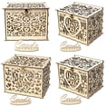 thumbnail image 5 of Ame 1PC Wooden Wedding Card Box Business Card Box Decoration Custom Sign In Wedding Party Invitation Card Box Wedding Supplies, 5 of 5