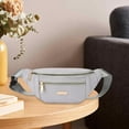 thumbnail image 5 of Fashion Fanny Pack Waist with 2 Zipper pockets Grey, 5 of 7