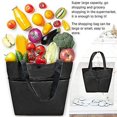 thumbnail image 4 of Carrito de compras plegable MACHAO Bolsa de compras con cremallera de dos etapas y ruedas, 4 of 4