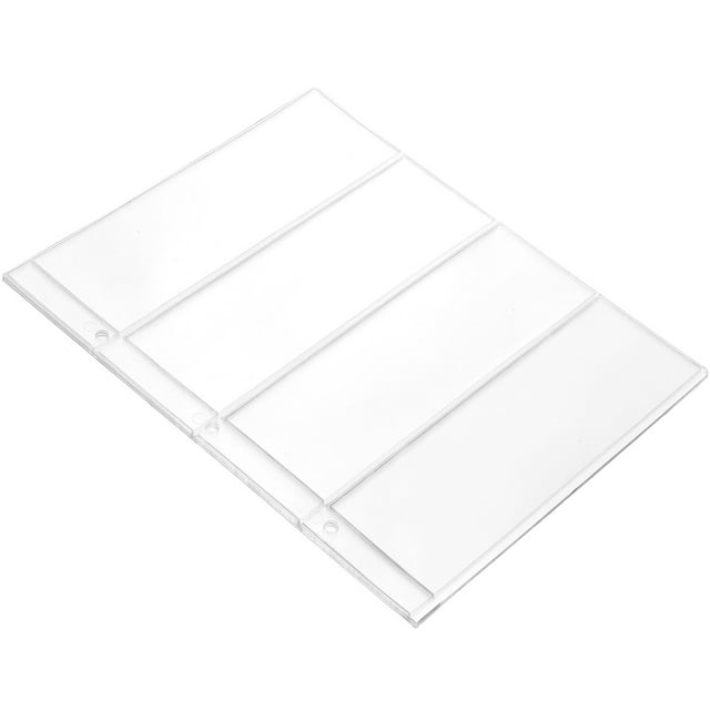 FUTUREORYY 10Pcs Clear Money Sleeves Transparent PVC Storage for Bill Display
