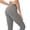 Grey, variant on Leggings for Women Plus Size High Waist Split 7/8 Length Skinny Tights Casual Slim Fit Daily Leggings Workout Leggings