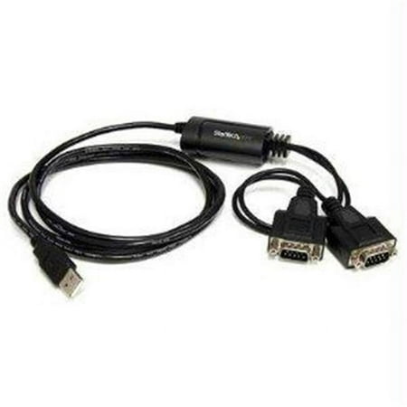 UPC: 0065030843492 | StarTech.com Model ICUSB2322F 6 ft. 2 Port FTDI USB to Serial RS232 Adapter Cable with COM Retention Male to Male