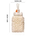 thumbnail image 2 of Toalla de mano con forma de muñeco de nieve: súper absorbente, de secado rápido, de tela suave para cocina, baño y lavadero. Incluye una presilla para colgarla fácilmente., 2 of 6