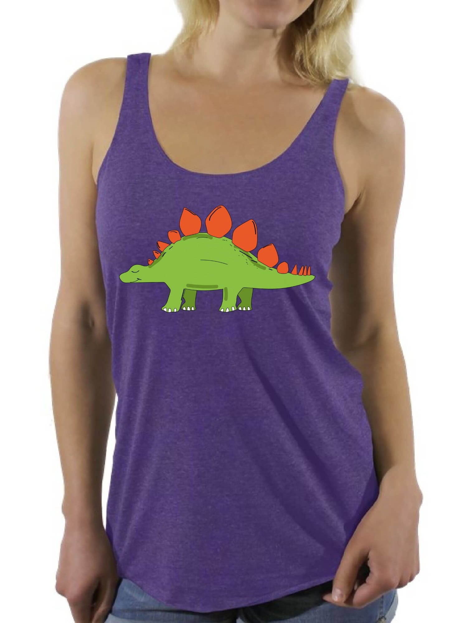 Awkward Styles Awkward Styles Stegosaurus Racerback Tank Top for Her Dinosaur Tanks