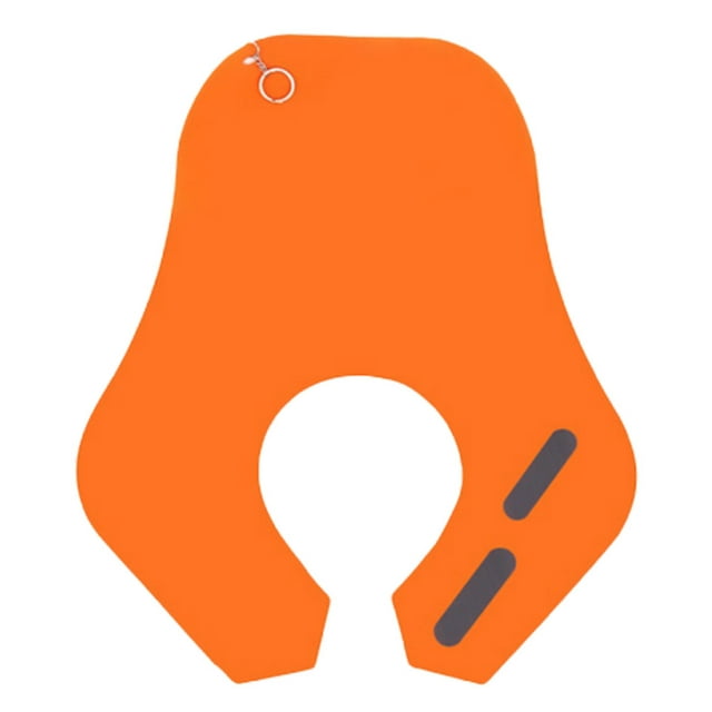 1Pc Cape de Coupe de Cheveux en Silicone Imperméable Wai Tissu Coiffure Robe Tablier Accessoires de Barbier (Orange)
