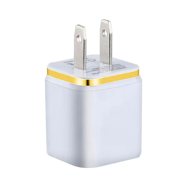 Lksixu Double Port USB Wall Plug Brick Charging Box Adapter Double USB Charger Block USB Wall Charger With Charging Cell Phone Wall Chargers For Travel charging Plug Electronics for Home Office School
