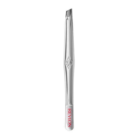 Revlon Pince à Épiler Biseautée, Outil d'Épilation Polyvalent de Haute Précision, Fabriqué en Acier Inoxydable de Haute Qualité