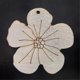 thumbnail image 4 of 60PCS Unfinished Wooden Flower Crafts Blank Flower Shape Wooden Decorations Flower Christmas Thanksgiving Decoration, 4 of 5
