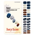 thumbnail image 1 of Tiras para uñas heyhae, gel semicurado, mármol azul primavera, 28 unidades, 1 of 4