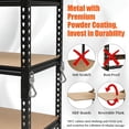 thumbnail image 4 of 5-Tier Adjustable Metal Garage Shelving Units, 48x24x72 Heavy Duty Garage Storage Shelves,2500 LBS Load Capacity Utility Storage Racks for Warehouse Garage Organization, 4 of 7