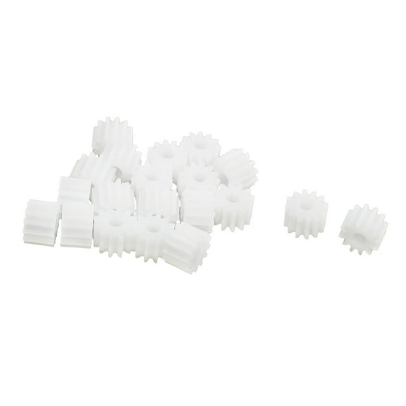 7mm x 2.5mm 0.5 Modulus Plastic Gear Cog 20 Pcs for RC Aircraft Motor Spindle