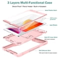 thumbnail image 2 of Dteck iPad 10.2 Case with Screen Protector, iPad 8th Generation 2020 Case, iPad 7th Generation 2019 Case, Heavy 3 IN 1 Rugged Shockproof Case Kickstand Protective Cover for iPad 10.2 inch, Rosegold, 2 of 8