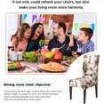 thumbnail image 4 of Chair Covers Stretch Dining Chair Covers Removable High Back Chair Protective for Dining Room Kitchen Banquet Party Decoration (T-Green, 6 PCS), 4 of 8