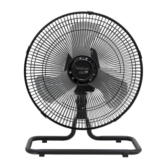 Narvik Ventilador de 12 pulgadas Industrial 2 en 1: Piso y Pared 55W con Aspas de Aluminio Oscilación de 90°, Modelo NA1012