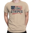thumbnail image 2 of Smartprints Stars and Stripes American Flag Men's T-shirt, Natural, S, 2 of 3