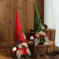 thumbnail image 2 of Wosthever Muñeca sin rostro de Navidad, decoración de escritorio, juguetes para niños, adorno de fiesta decorativo para ventana, mesita de noche, Kits de decoración para fiestas Verde Wosthever HA069092-02, 2 of 6