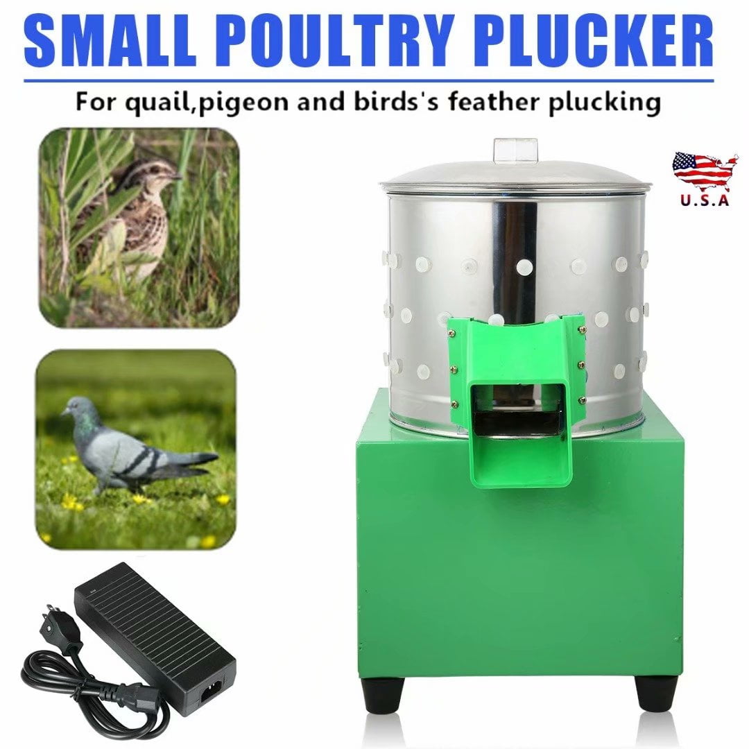 Turritop Small Feather Plucking Machine Chicken Poultry Plucker Chicken Plucking Poultry Feather Removal Epilator Dehairing for Bird Quail Parrot 