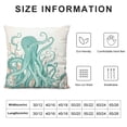 thumbnail image 5 of Nawypu  Teal Octopus Tentacles Decorative Throw Pillow Covers Pillows Case Square Cushion Cover Cases Pillowcase with Zipper Sofa Home Decor for Couch Bed Patio Car, 5 of 5
