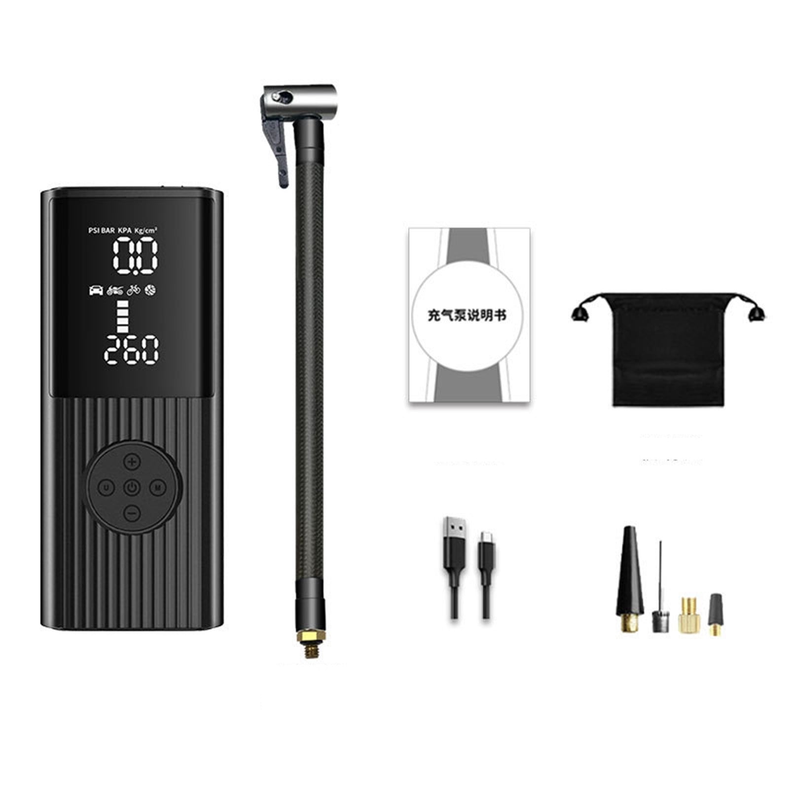 Hxlamzoo Tire Inflator Portable Compressor 2-IN-1 150PSI Cordless12V Pump For Car Tires 9000mAh Faster Inflations Live Pressure Gauge Pump, Accurate, Durable, Multiple Mode Selection