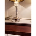 thumbnail image 2 of B&P Lamp® 6 1/2 Inch Diameter Round Clear Acrylic Lamp Base With Wire Way, 2 of 5
