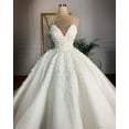 thumbnail image 7 of Deep V-neck Sexy Lace Floor-length Wedding Dress Romantic Aura Dignified Wedding Banquet Welcome 2024 New Spring, 7 of 7