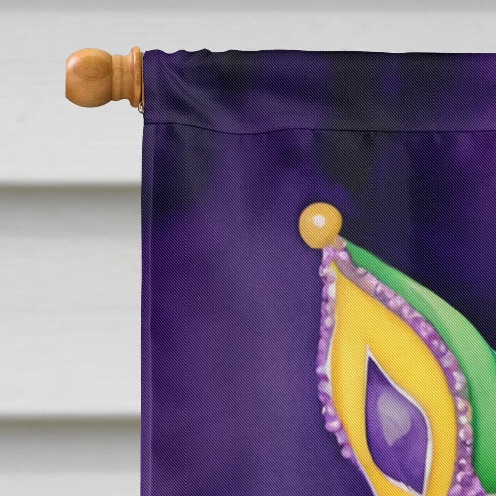 American Bulldog King of Mardi Gras House Flag 28 in x 40 in