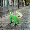 thumbnail image 2 of Small Dog Raincoat Hooded with D Ring Full Coverage Dog Rain Jacket Slicker Poncho Dog Rain Jacket with Reflective Strip Rainboot Green,S, 2 of 9