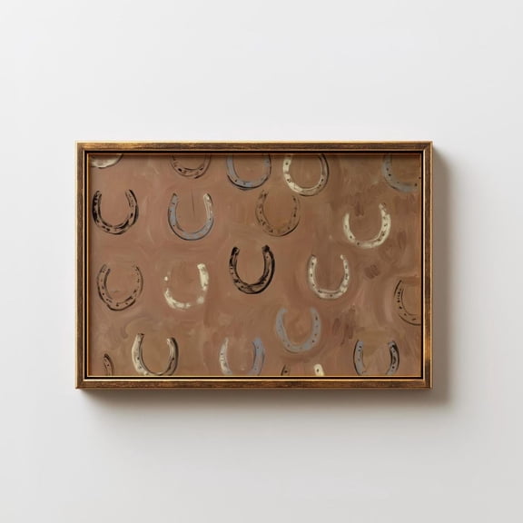 Lucky Horseshoes Western Wall Art Print