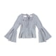 thumbnail image 2 of Blusa Peplum Bar III con Mangas Acampanadas para Mujer Azul Extra Pequeña, 2 of 2