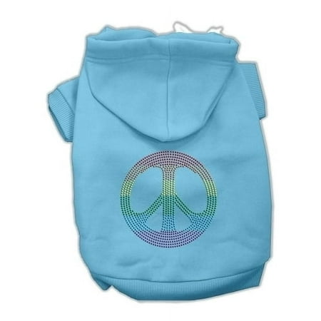 Rhinestone Rainbow Peace Sign Hoodies