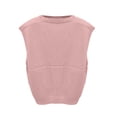 thumbnail image 5 of Women's 2026 Lightweight V-Neck Knit Sweater Vest Sleeveless Ribbed Casual Tank Top Spring Business Casual Pullover,Pink M, 5 of 6