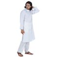 thumbnail image 3 of Atasi Designer Solid Kurta For Menâ€™s Mandarin Collar Cotton Ethnic Long Wear, 3 of 7